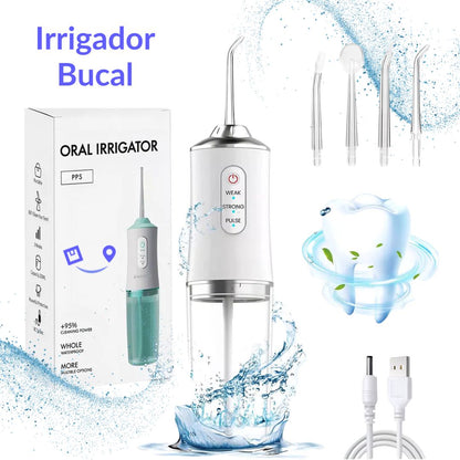 AQUACLEAN Irrigador Bucal: Limpieza profunda, sonrisa radiante