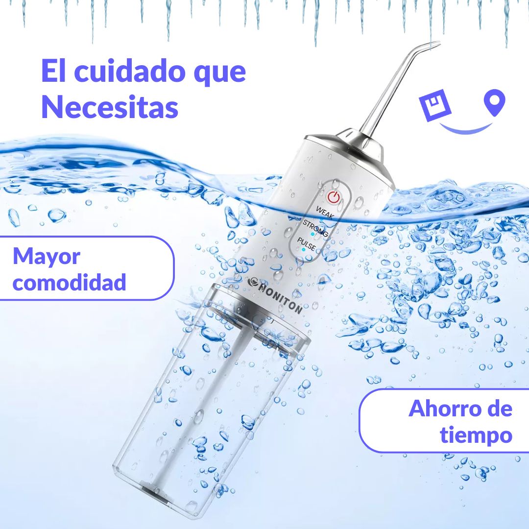 AQUACLEAN Irrigador Bucal: Limpieza profunda, sonrisa radiante