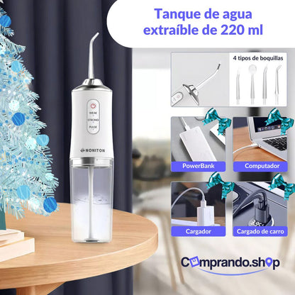 AQUACLEAN Irrigador Bucal: Limpieza profunda, sonrisa radiante